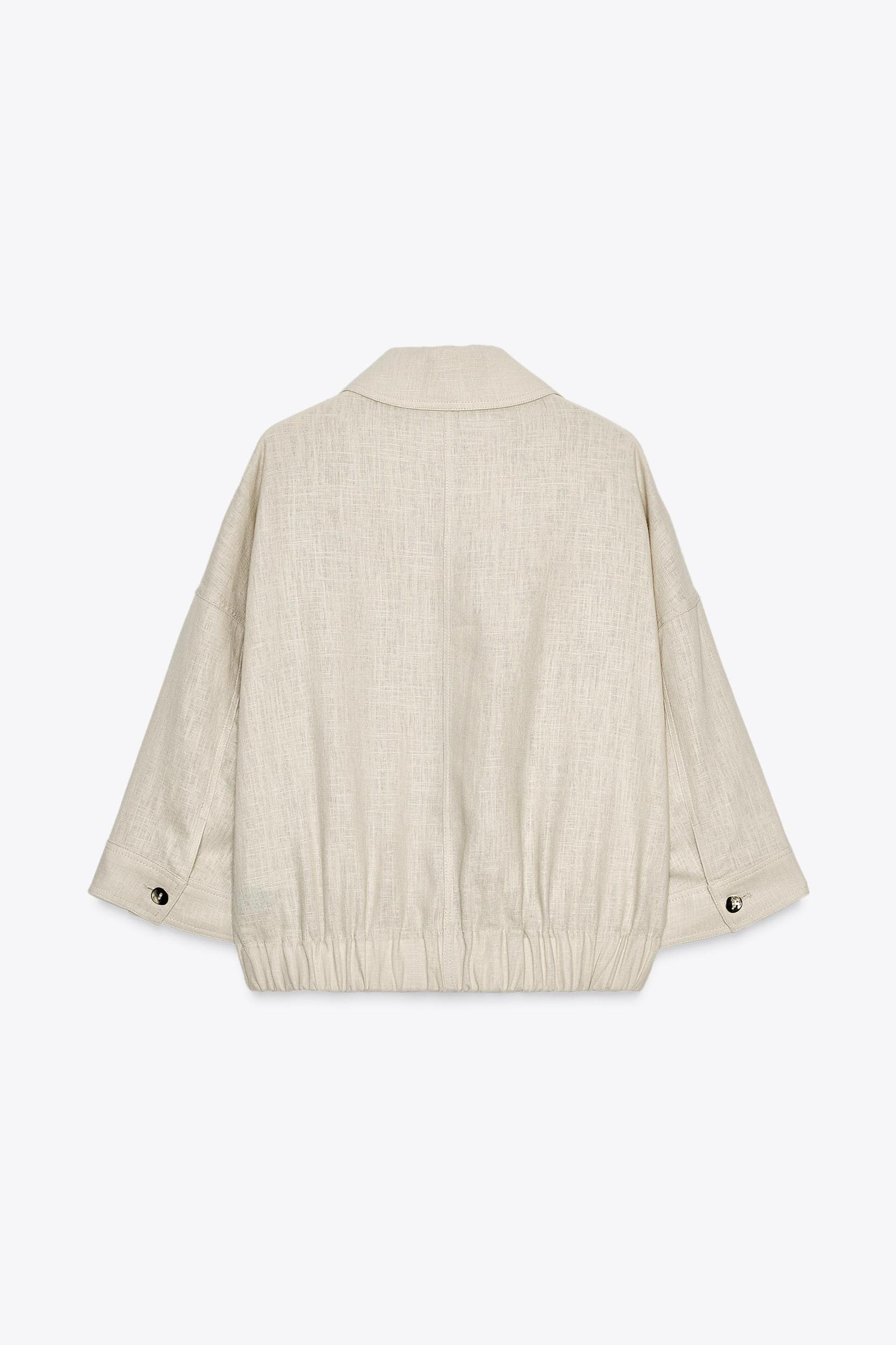 LINEN SAFARI JACKET Product Image