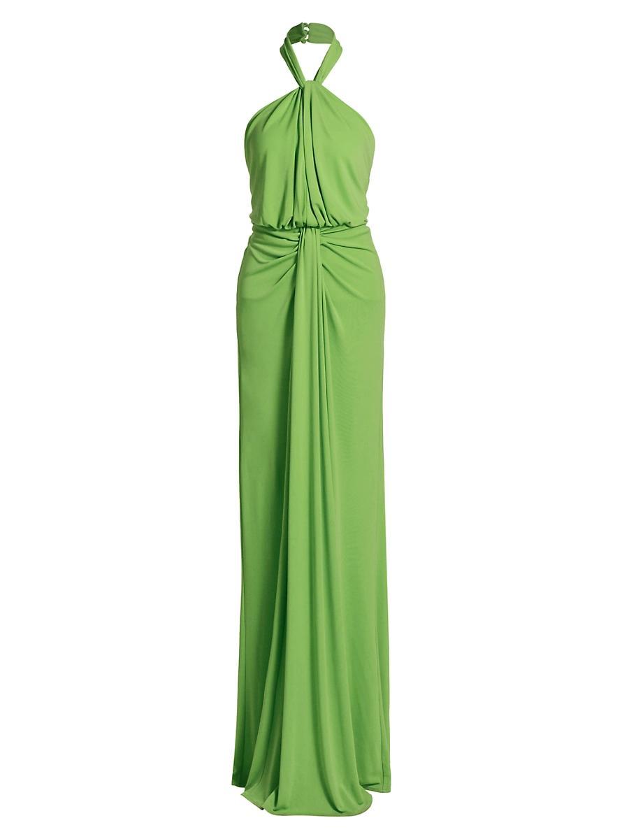 Womens Kaily Jersey Halter Gown Product Image