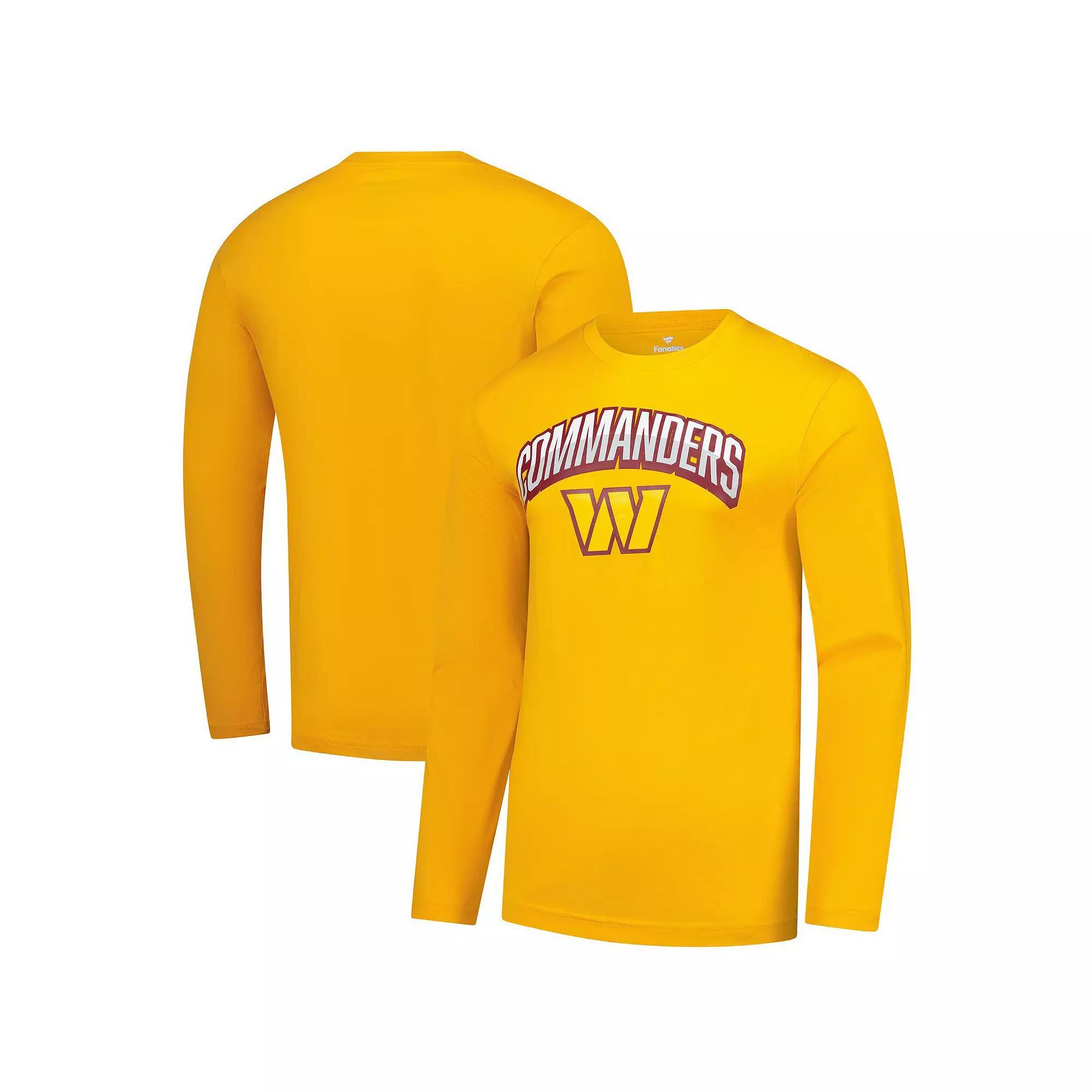 Men's Fanatics Gold Washington Commanders Long Sleeve T-Shirt,  Product Image
