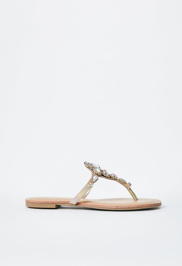 Delisa Jeweled Flat Sandal Product Image