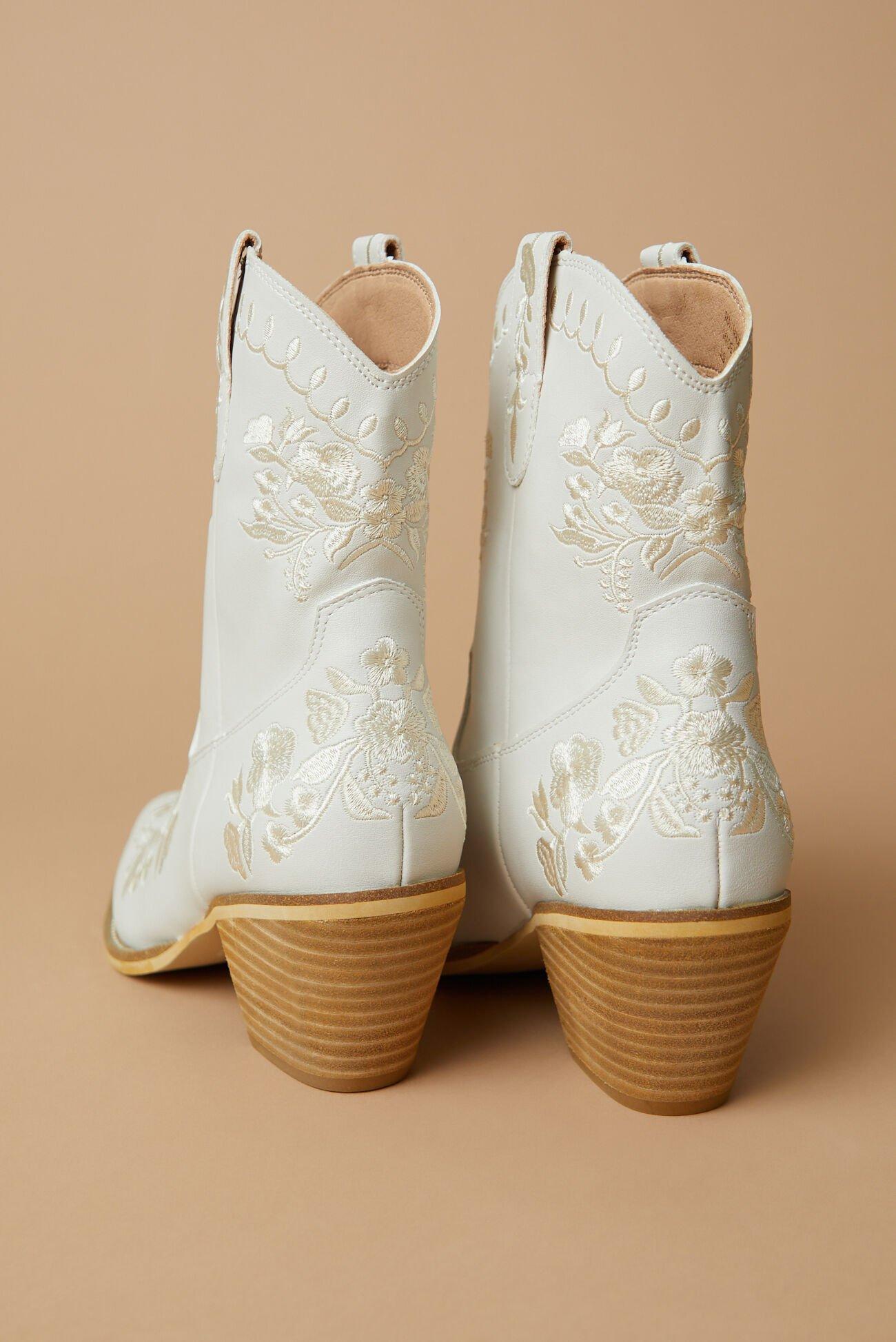 Caroline Embroidered Western Booties Product Image