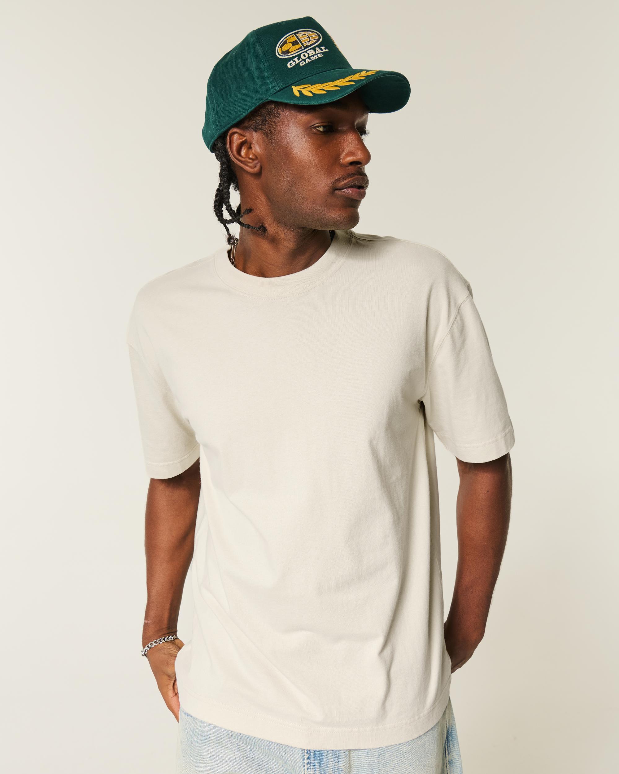 Boxy Heavyweight Camo Crew T-Shirt Product Image