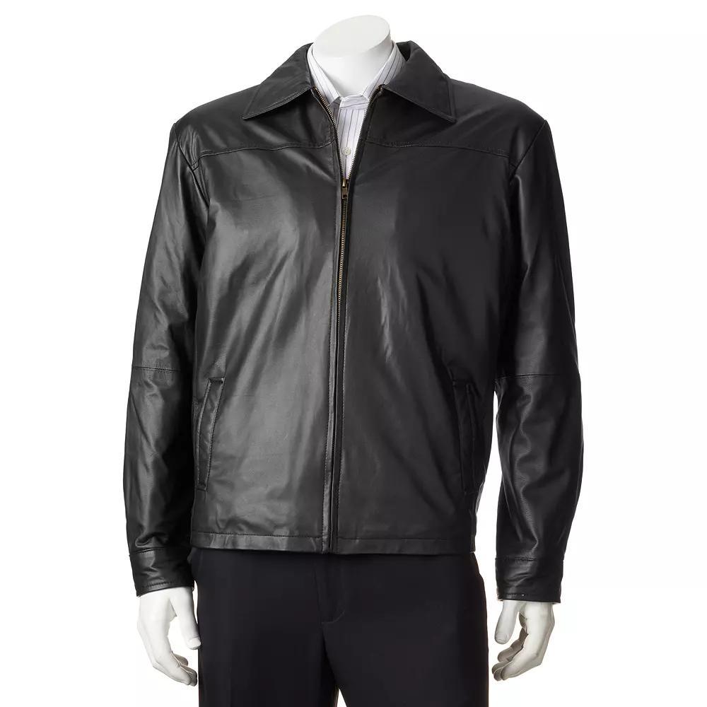 Big & Tall Excelled New Zealand Lamb Leather Open-Bottom Jacket, Men's,  Product Image