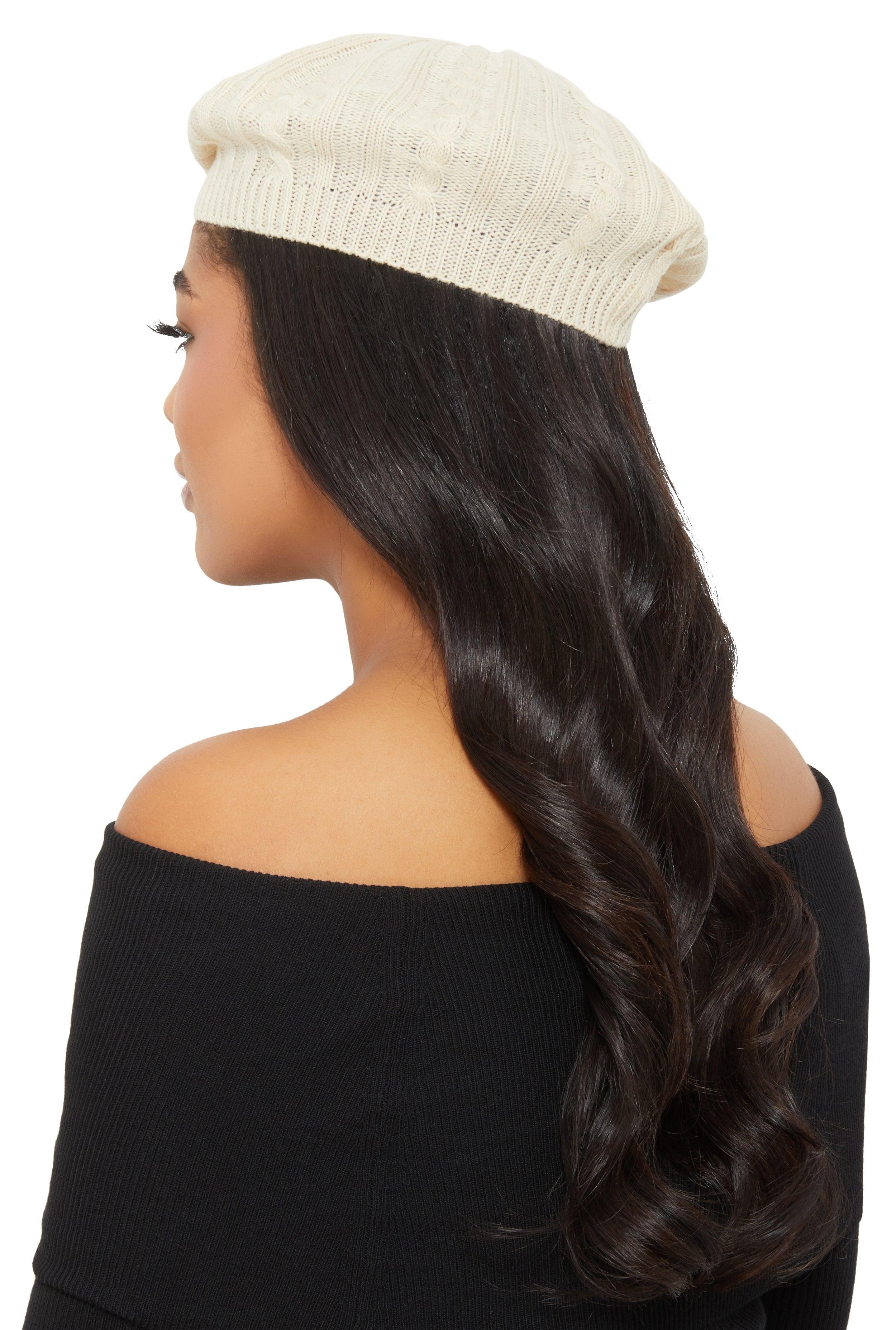 Cable Knit Beret Female Product Image