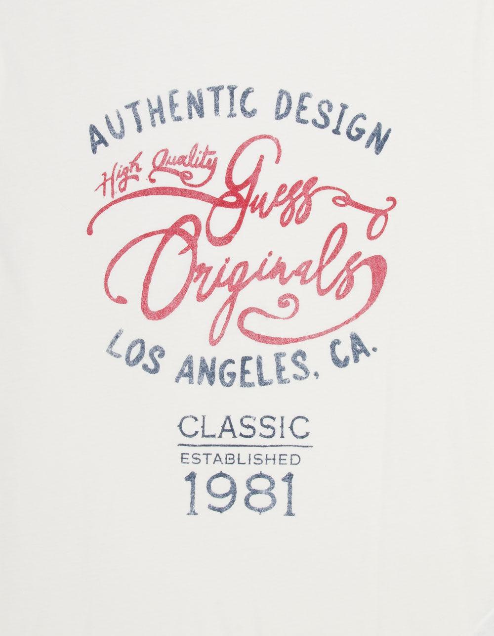 GUESS ORIGINALS Vintage Mens Tee - OFF WHITE Product Image