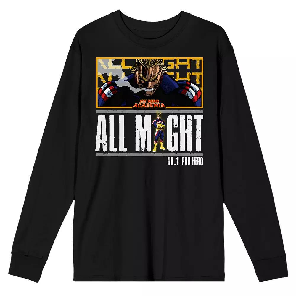 Men's My Hero Academia All Might Long Sleeve Tee,  Product Image