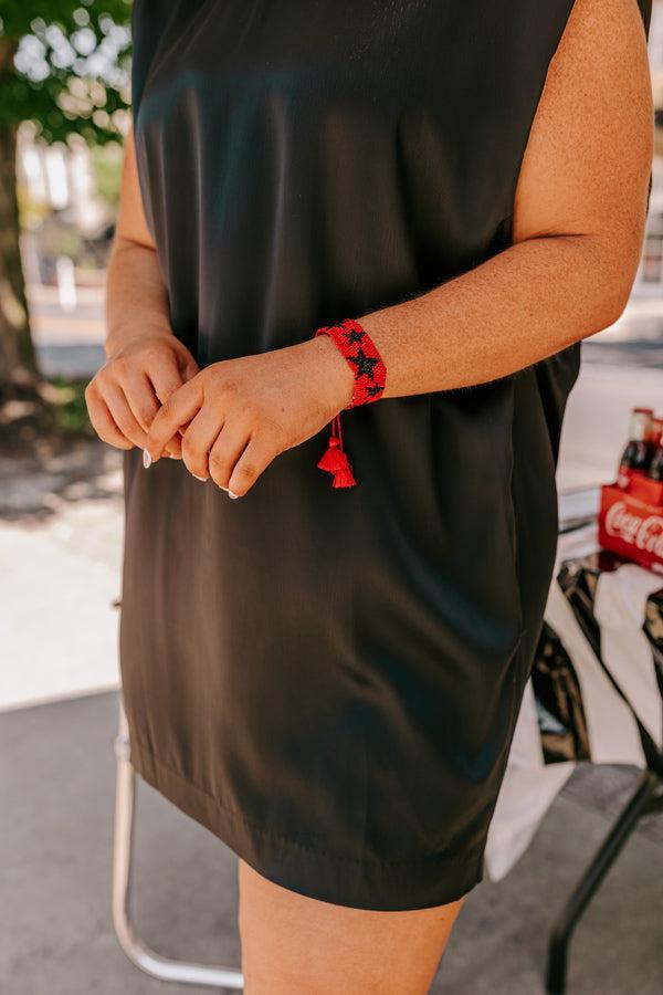 Winners Only Beaded Bracelet In Red/Black Product Image