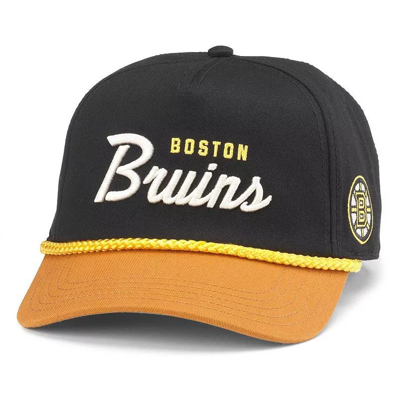 Mens American Needle /Gold Boston Bruins Roscoe Washed Twill Adjustable Hat Product Image