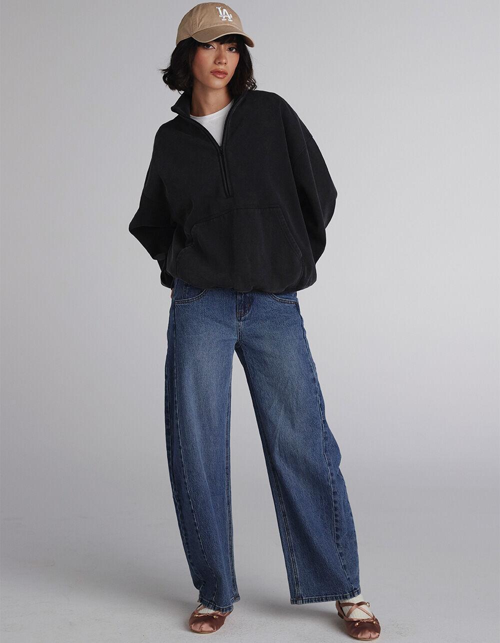 RSQ Womens Low Rise Barrel Jeans Product Image