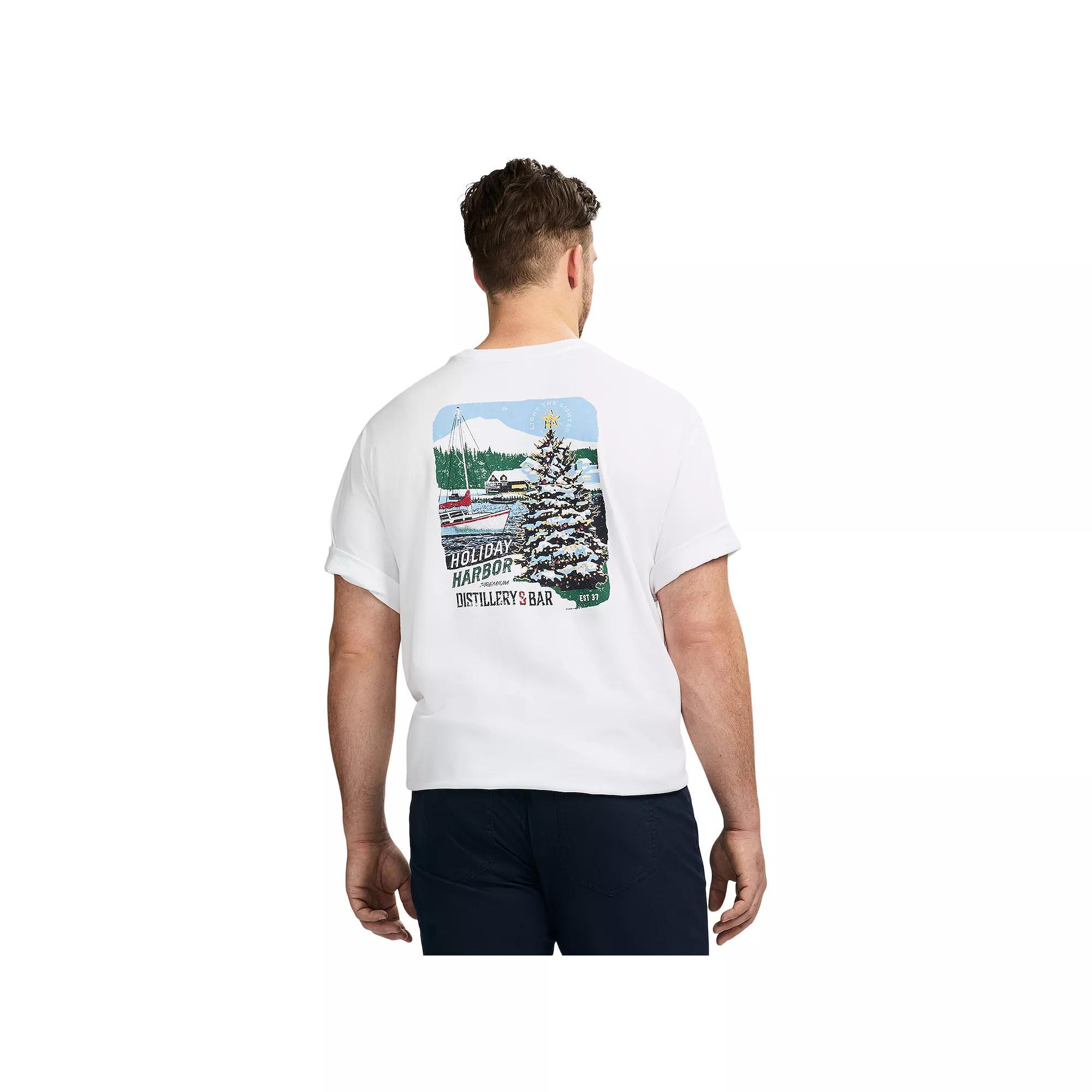 Big & Tall IZOD Saltwater Soft Wash Short Sleeve Graphic Tee, Men's, Size: 3XL Tall, Holiday Harbor Product Image