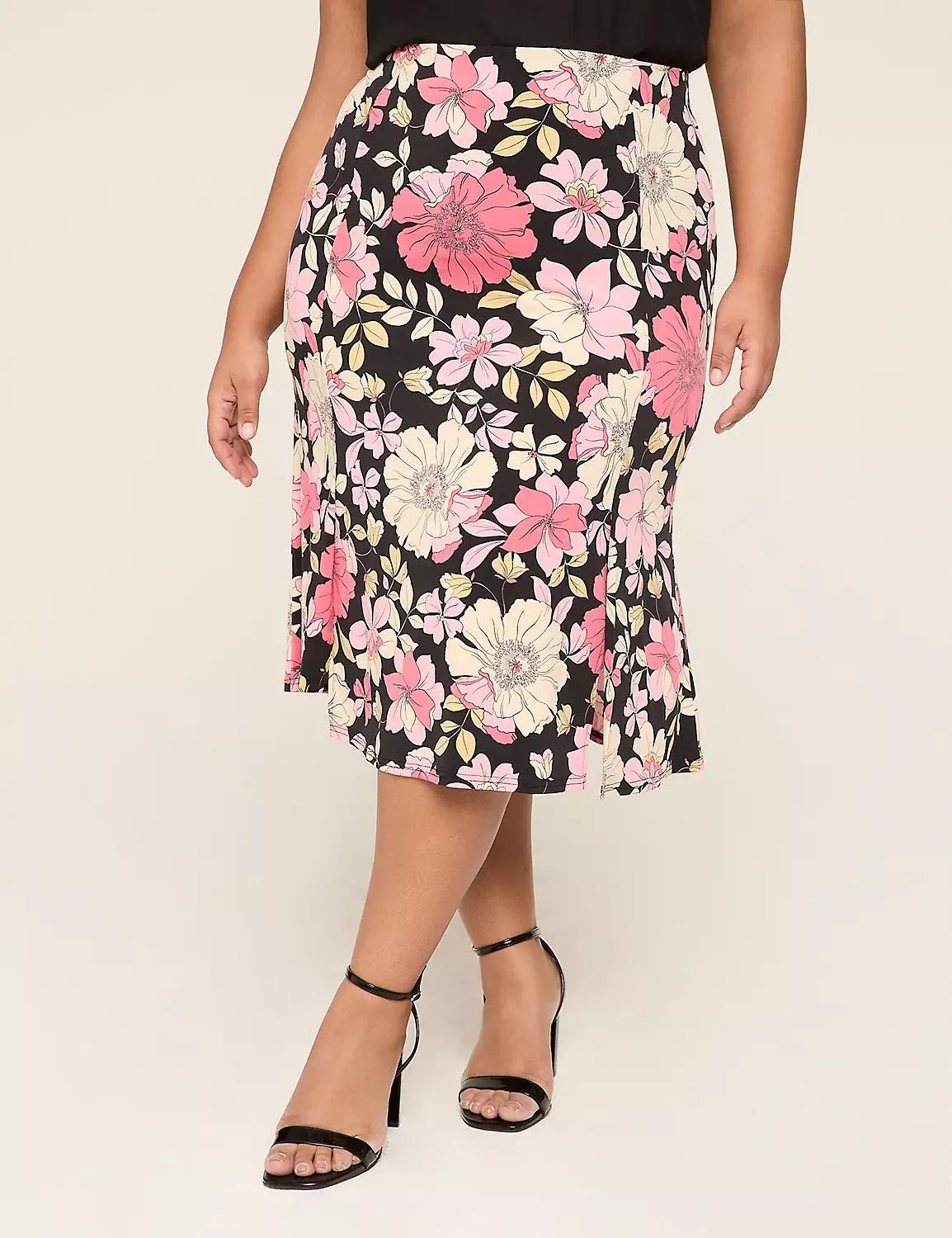 Matte Jersey Midi Skirt Product Image