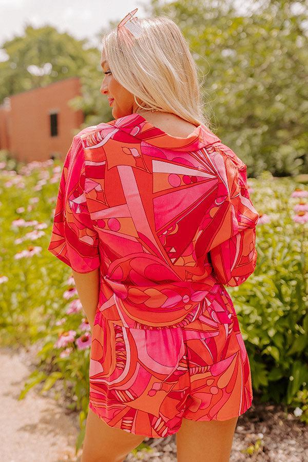 Over The Ocean Button Up Top Product Image