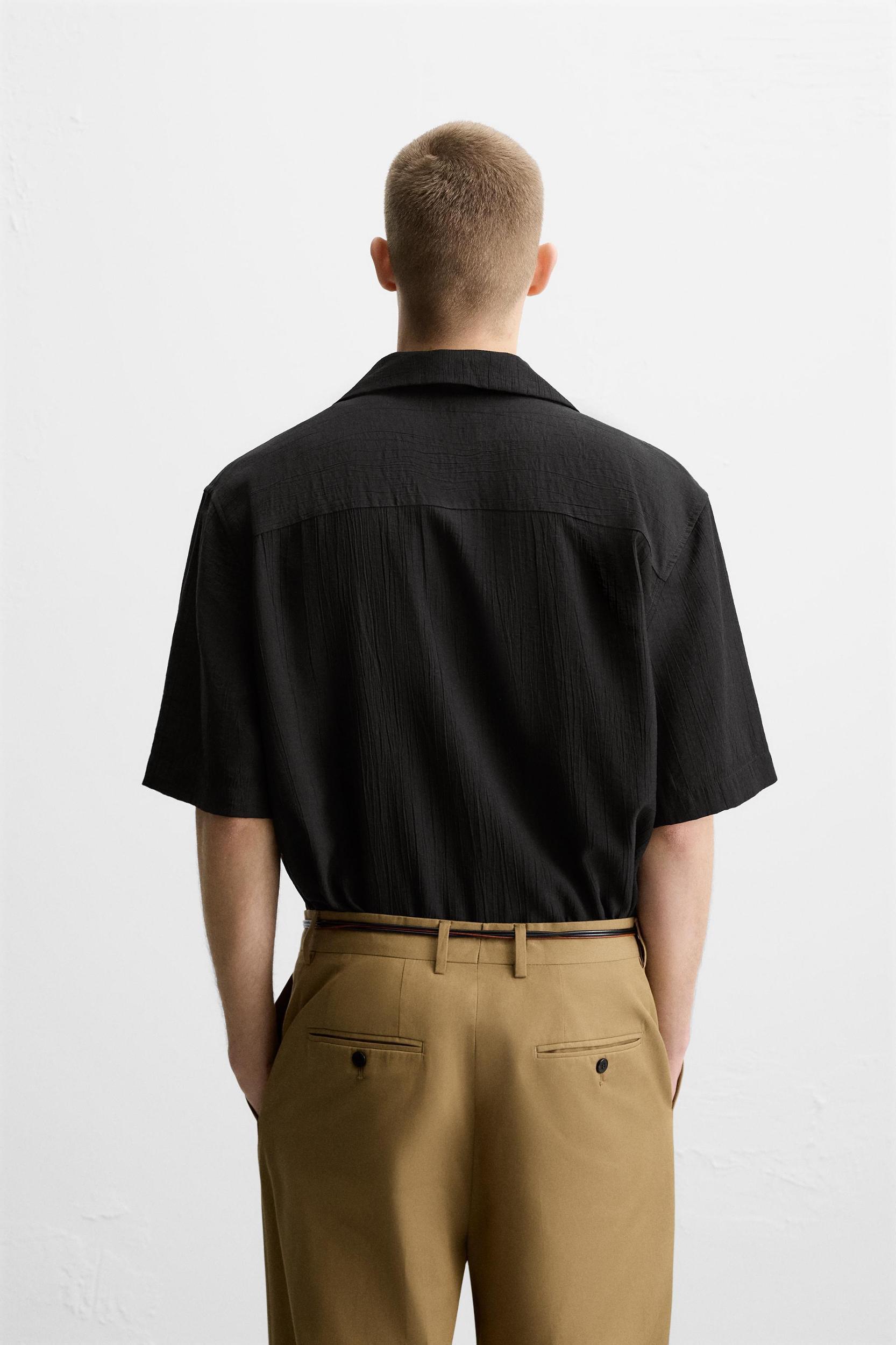WRINKLED JACQUARD SHIRT Product Image