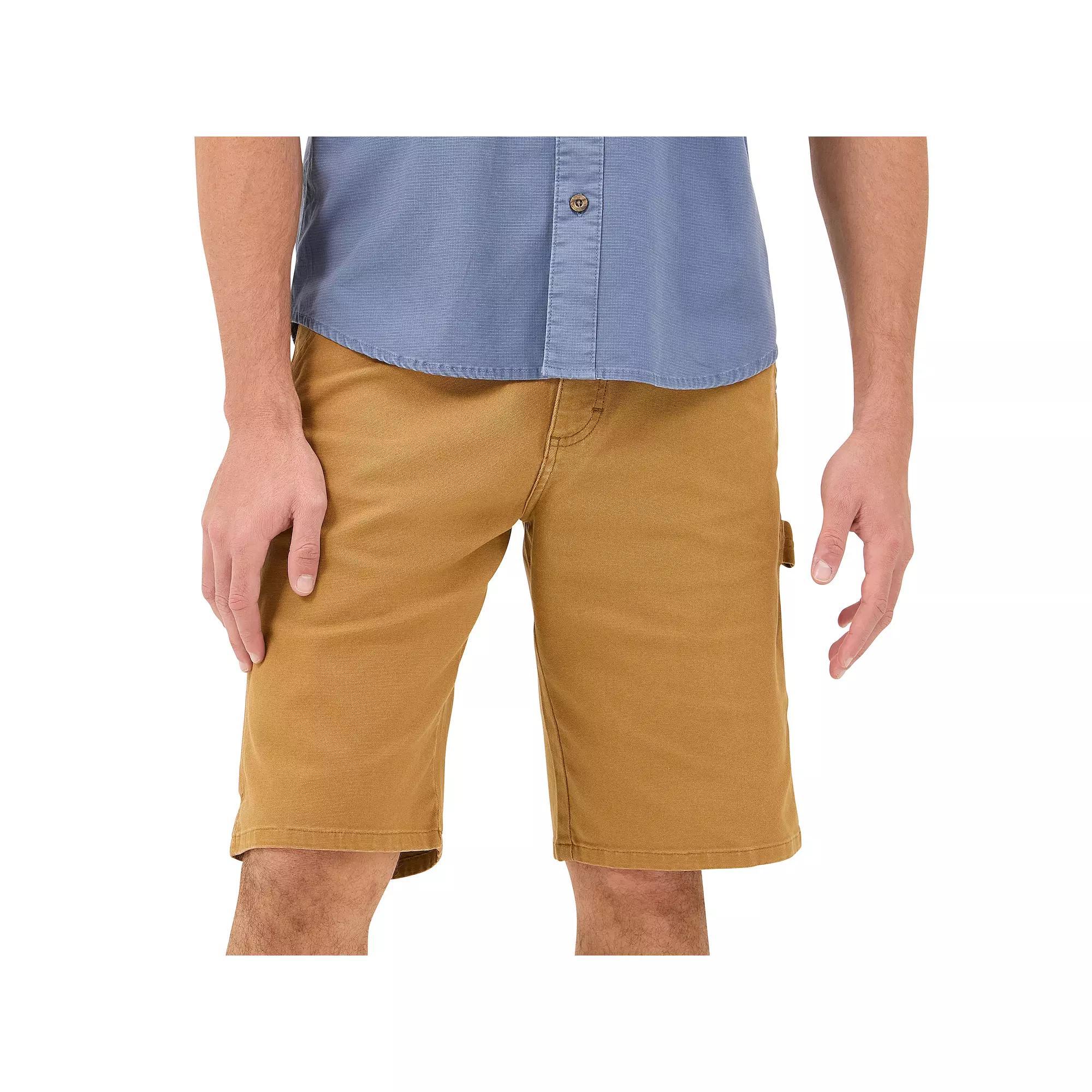 Men's Wrangler 10.5" Carpenter Shorts, Size: 36, Bistre Product Image