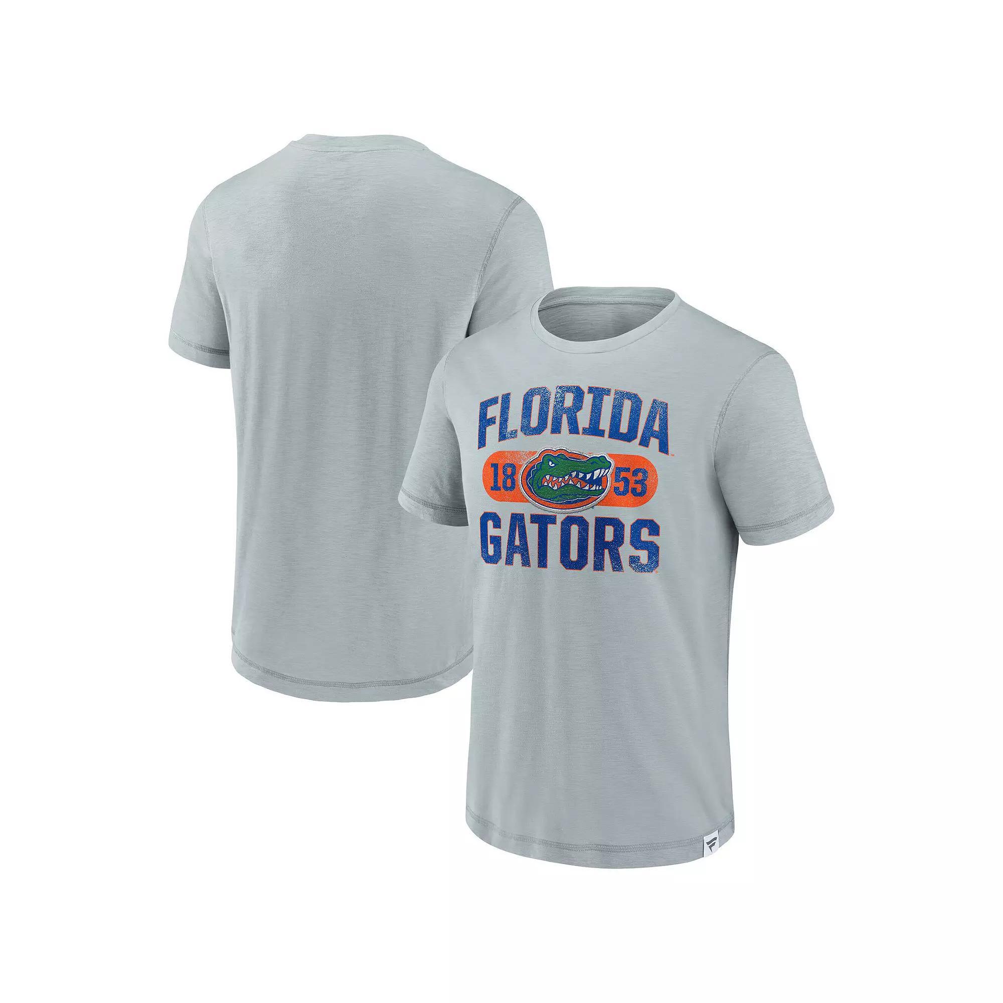 Men's Fanatics Gray Florida Gators True Classics Slub Elevated T-Shirt, Size: 2XL, Grey Product Image