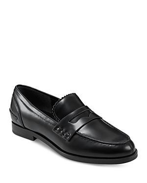 Womens Milton Leather Penny Loafers Product Image