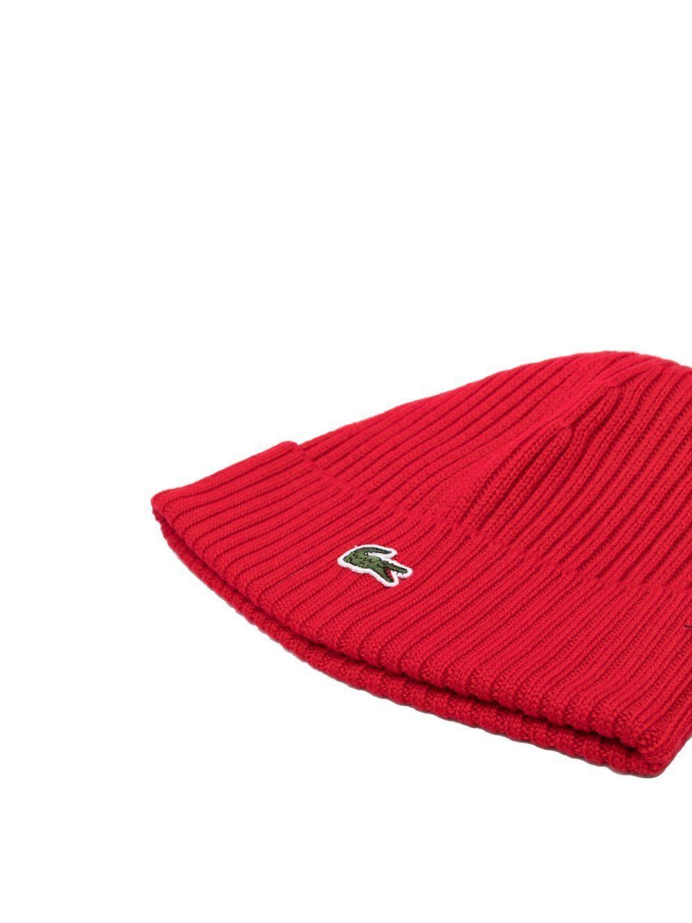 logo-patch wool beanie Product Image