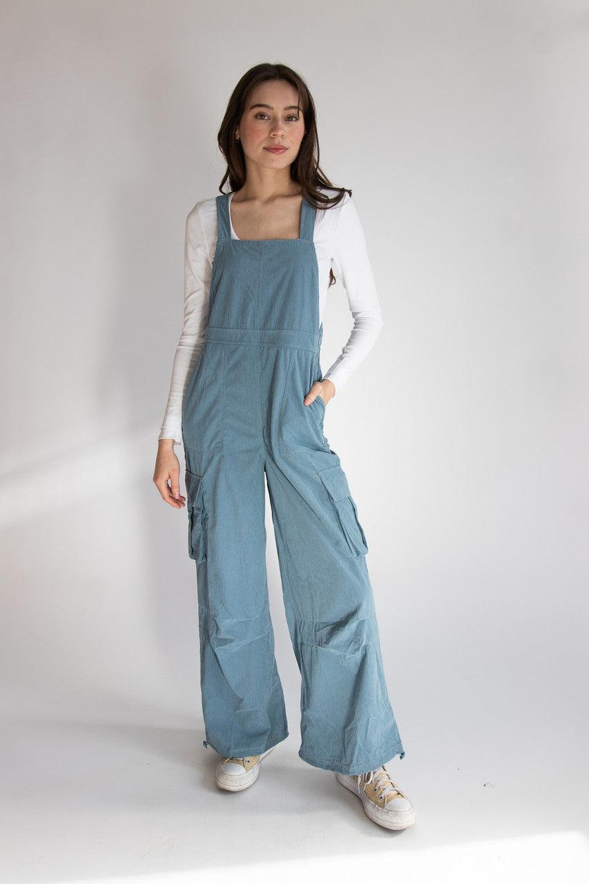 Corduroy Cargo Overalls Product Image