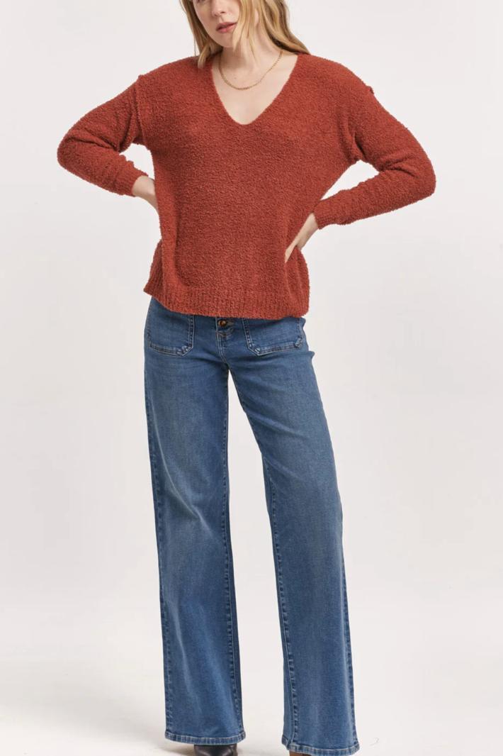 Callie V Neck Sweater Product Image