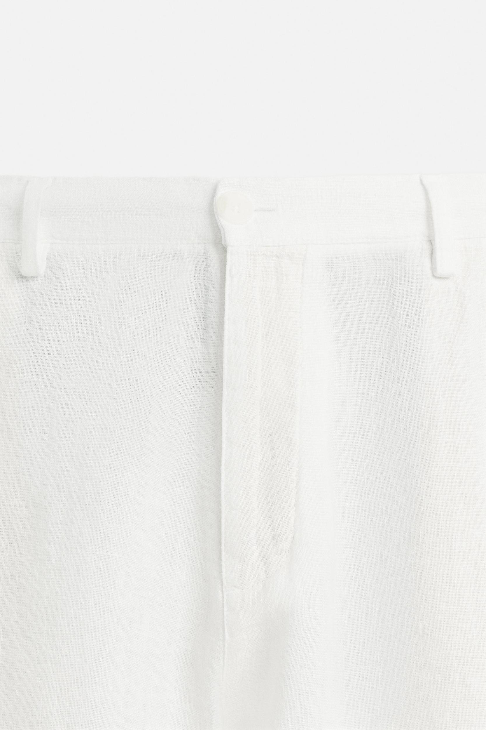 RELAXED FIT 100% LINEN PANTS Product Image