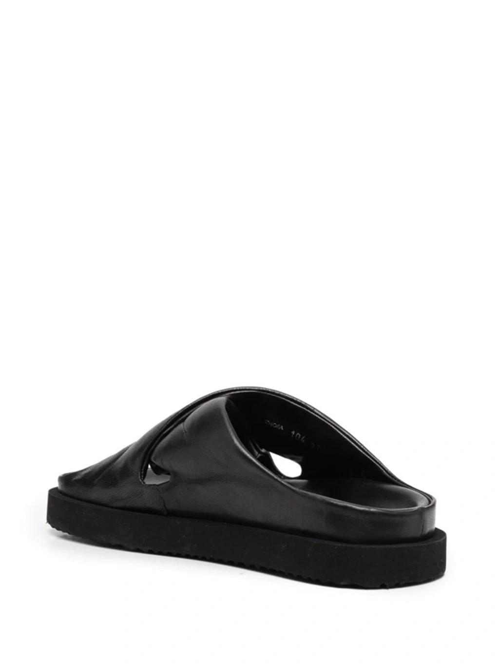 OFFICINE CREATIVE Chora 104 Cross-strap Sandals In Schwarz Product Image