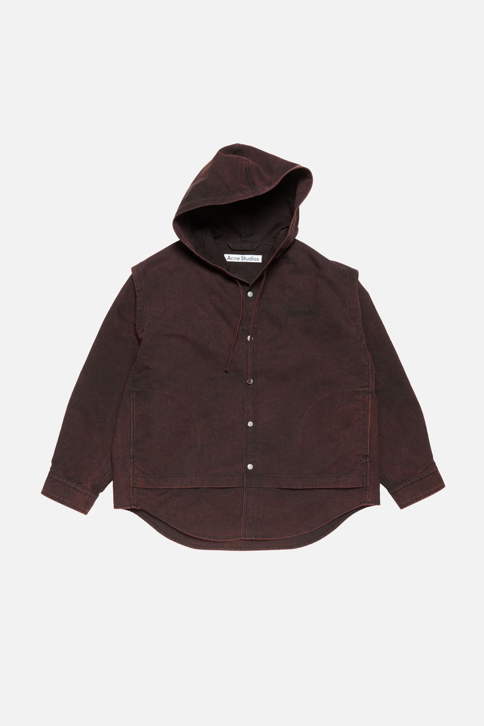 Layered hooded jacket Product Image