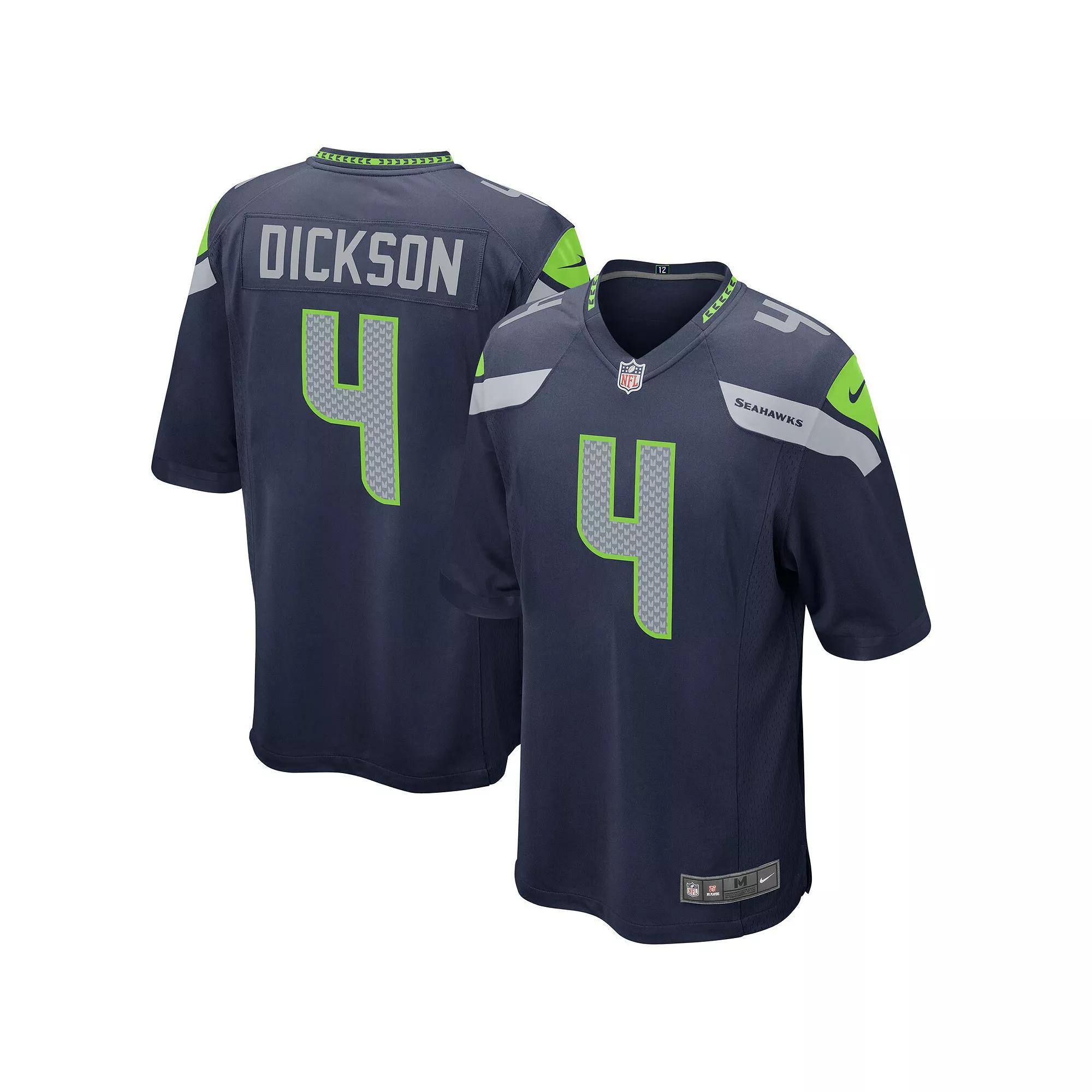 Men's Nike Michael Dickson College Navy Seattle Seahawks Game Jersey, Size: 5XL, Blue Product Image