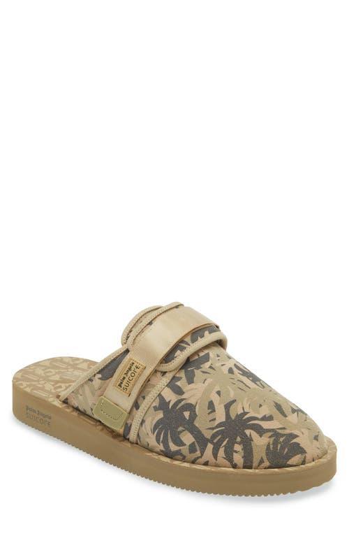 PALM ANGELS X Suicoke Zavo Touch-strap Slippers In Neutrals Product Image