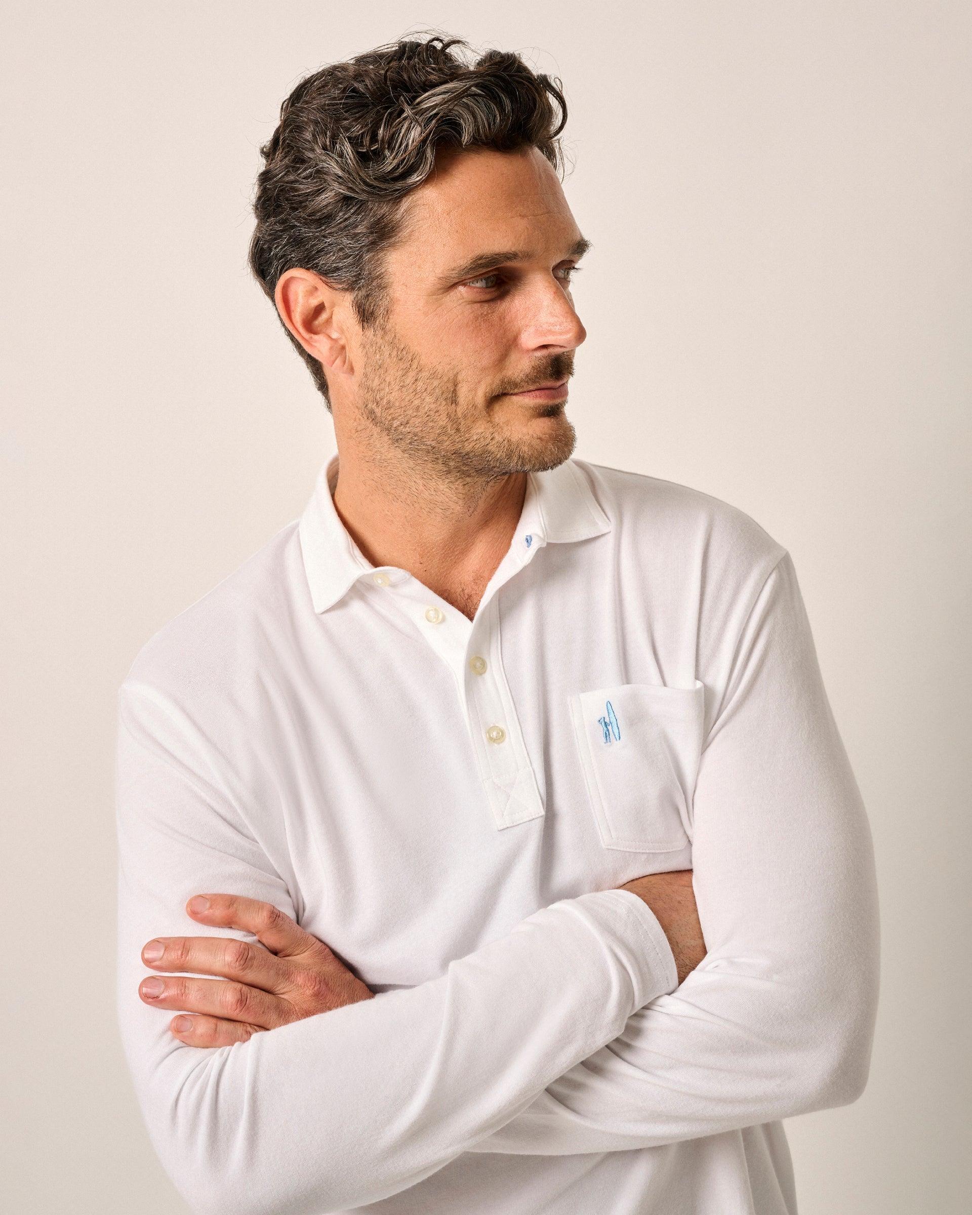 johnnie-O Cutler Long Sleeve Original 4-Button Polo Product Image