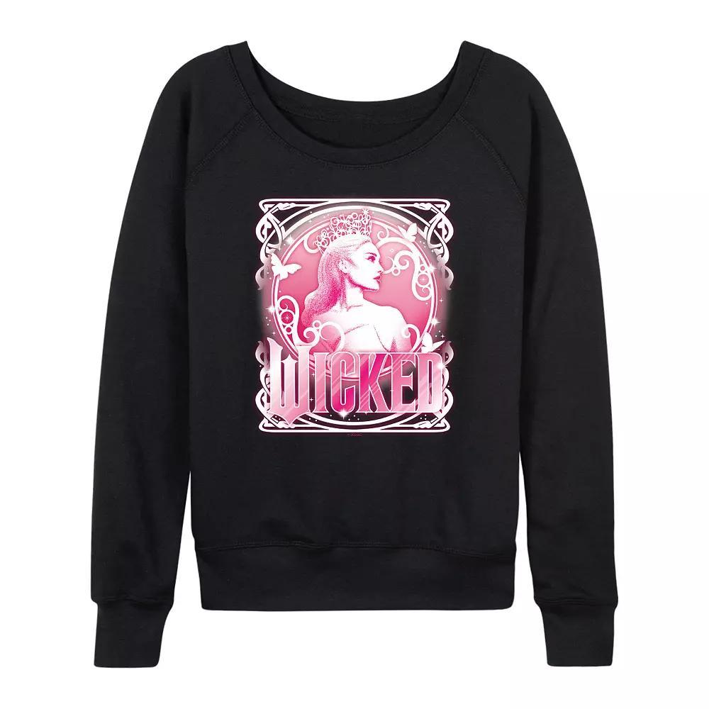Womens Wicked Glinda Portrait French Terry Long Sleeve Tee Product Image