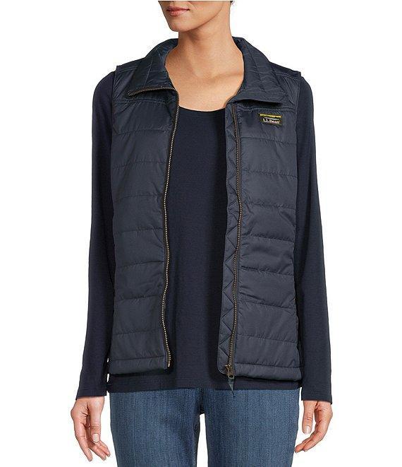 L.L.Bean Mountain Classic Stand Collar Zip Front Puffer Vest Product Image