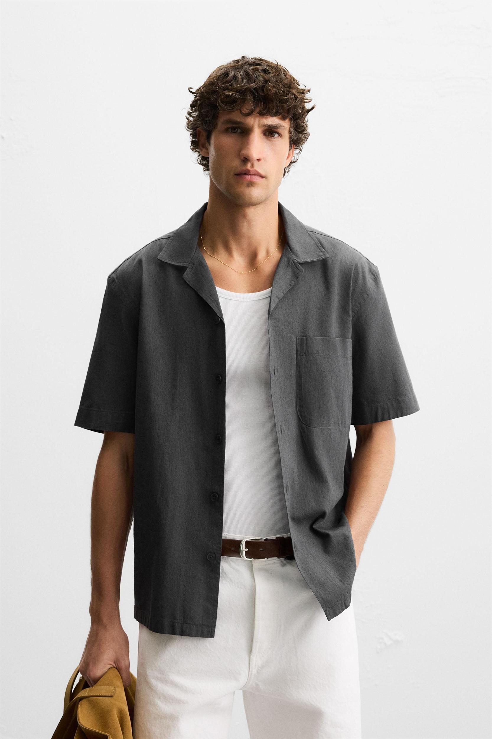 COTTON - LINEN SHIRT Product Image