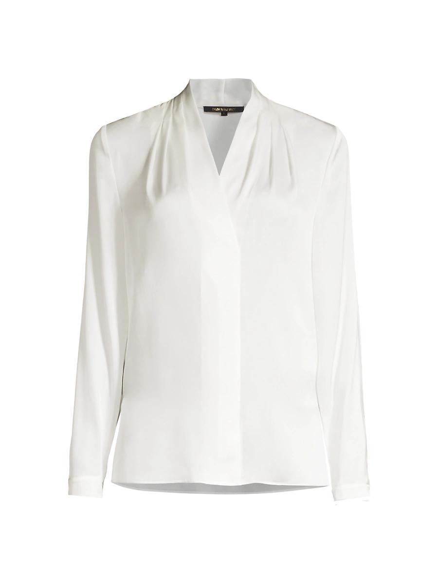 Womens Nellie Silk-Satin Blouse Product Image