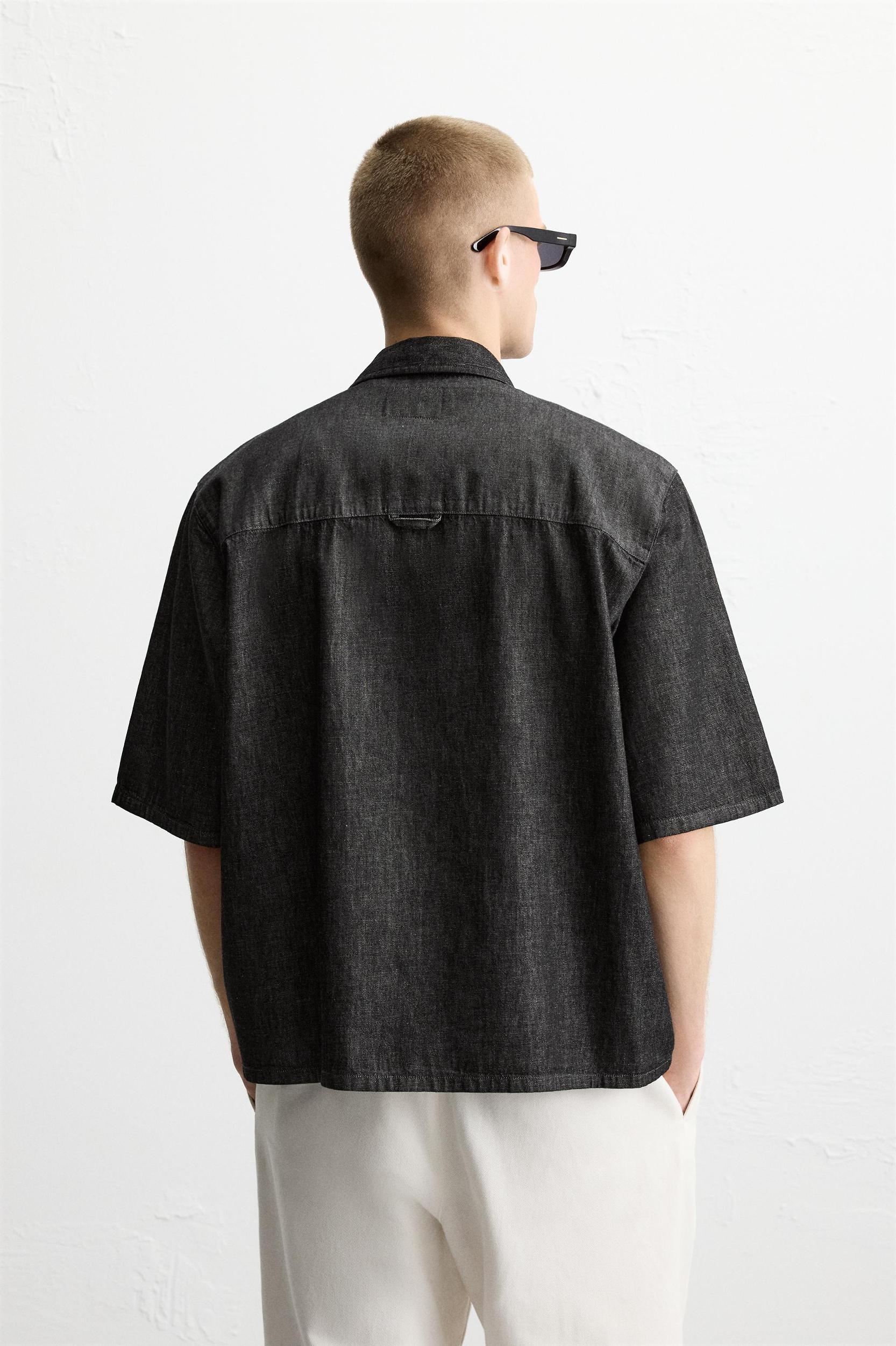 RELAXED FIT DENIM SHIRT Product Image