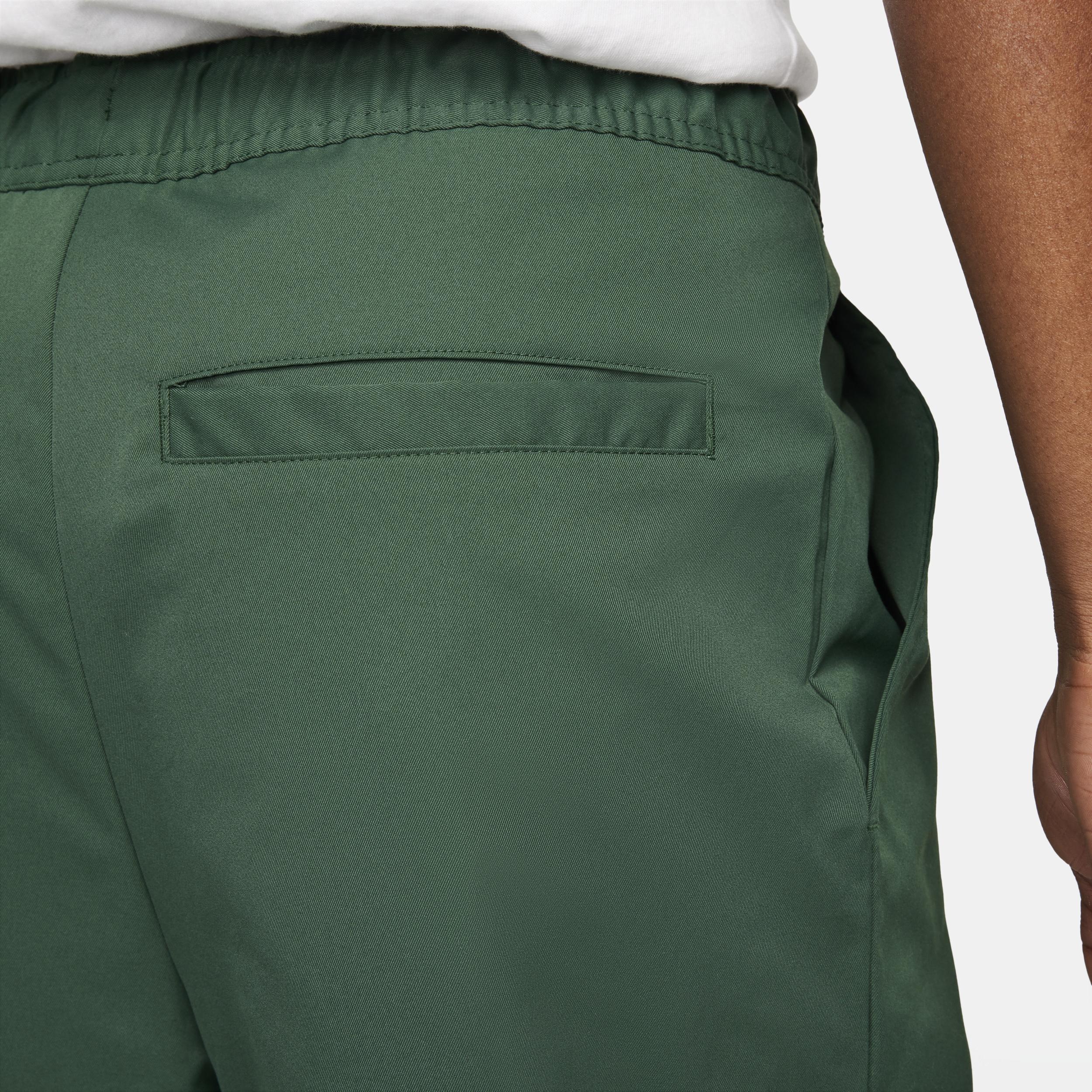 Nike Mens Woven Taper Leg Pants - Fir/White Product Image