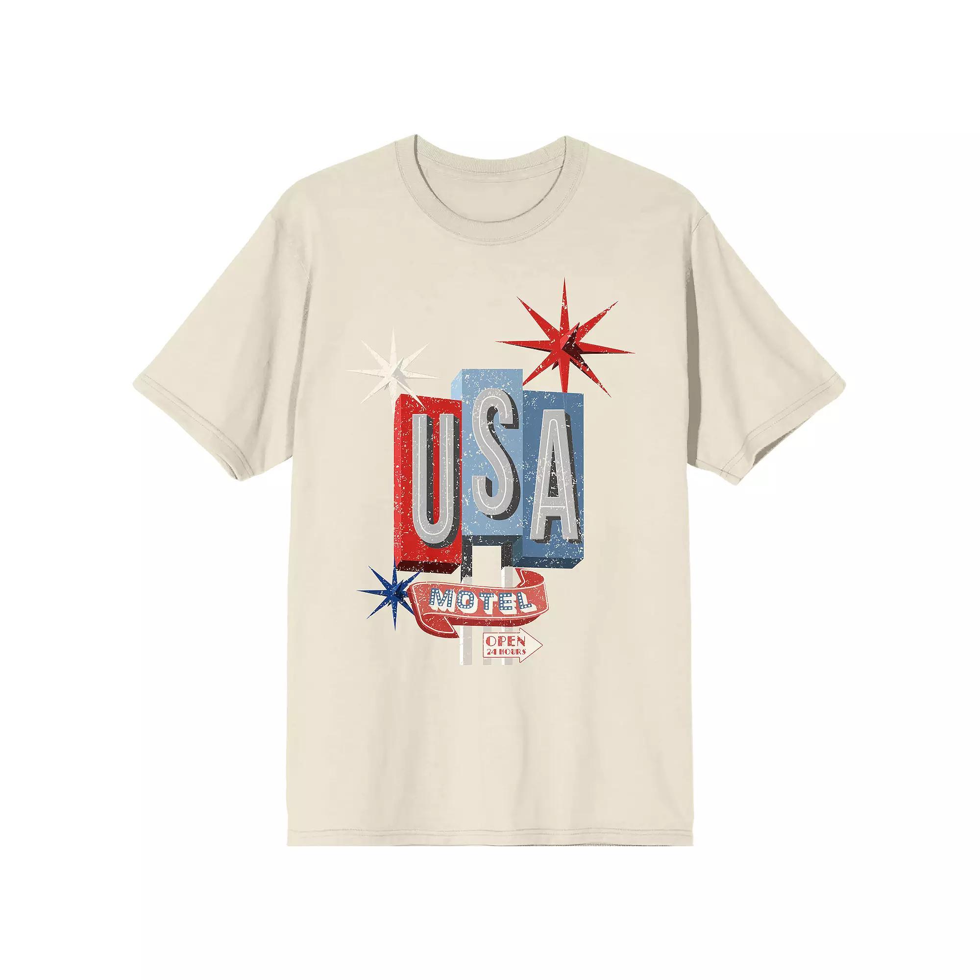 Men's Americana USA Motel Tee, Size: XL, Beige Product Image