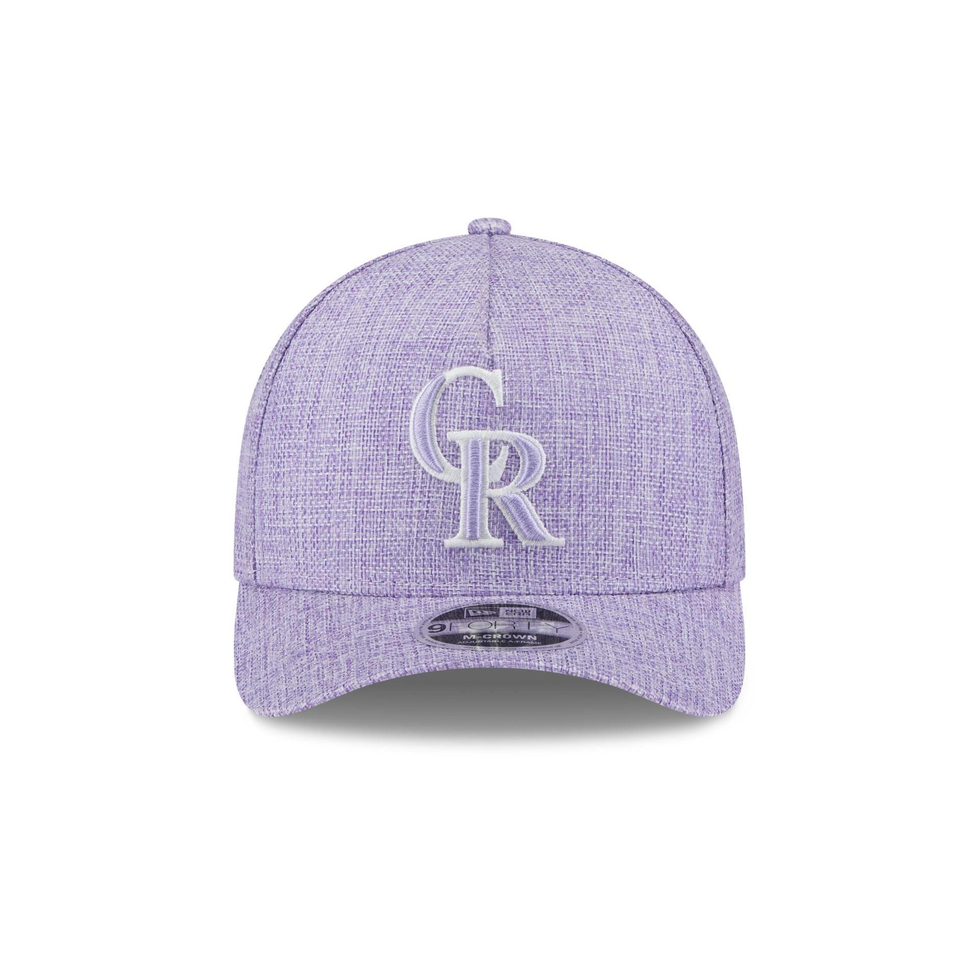Colorado Rockies Cotton Weave Purple 9FORTY M-Crown A-Frame Snapback Hat Male Product Image