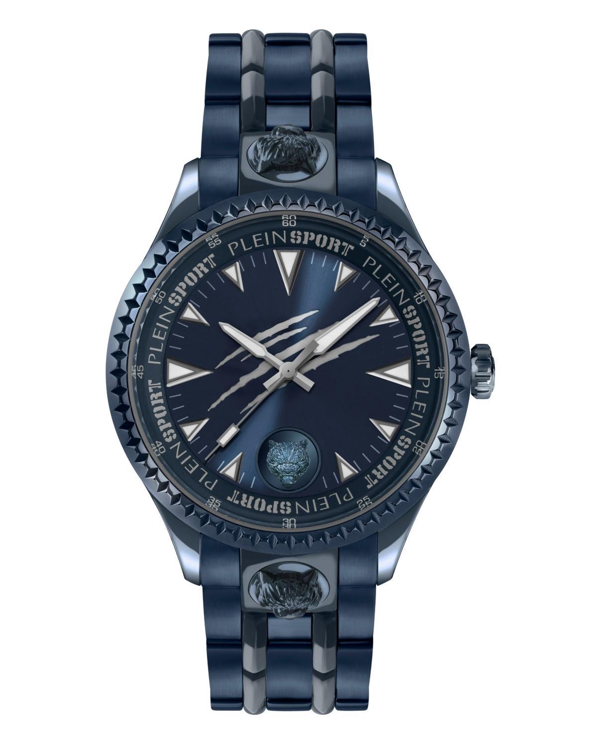 Philipp Plein Mens Lineman Analog Blue Tone Stainless Steel Bracelet 45mm Watch Product Image