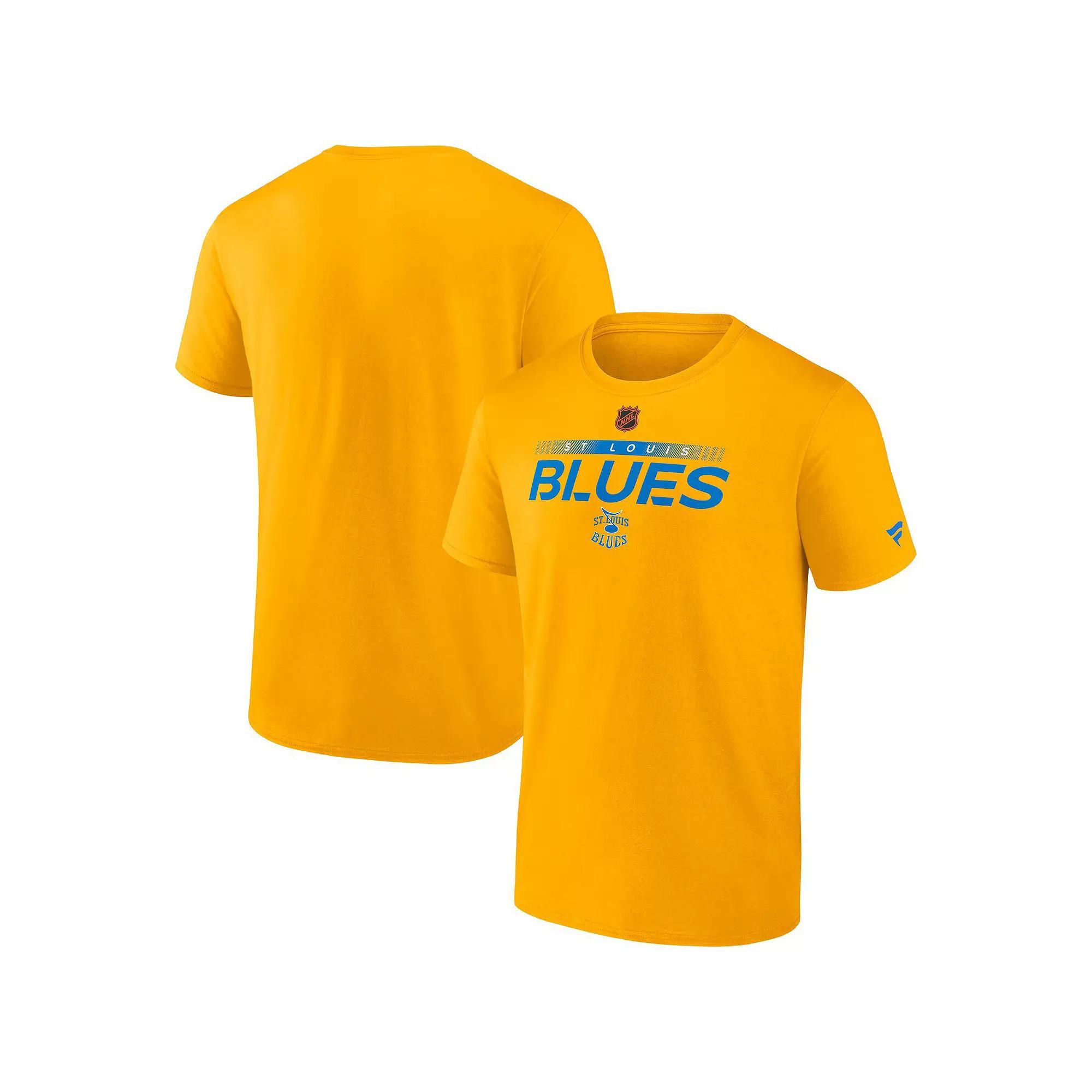 Men's Fanatics Branded Yellow St. Louis Blues Special Edition 2.0 Authentic Pro T-Shirt,  Product Image