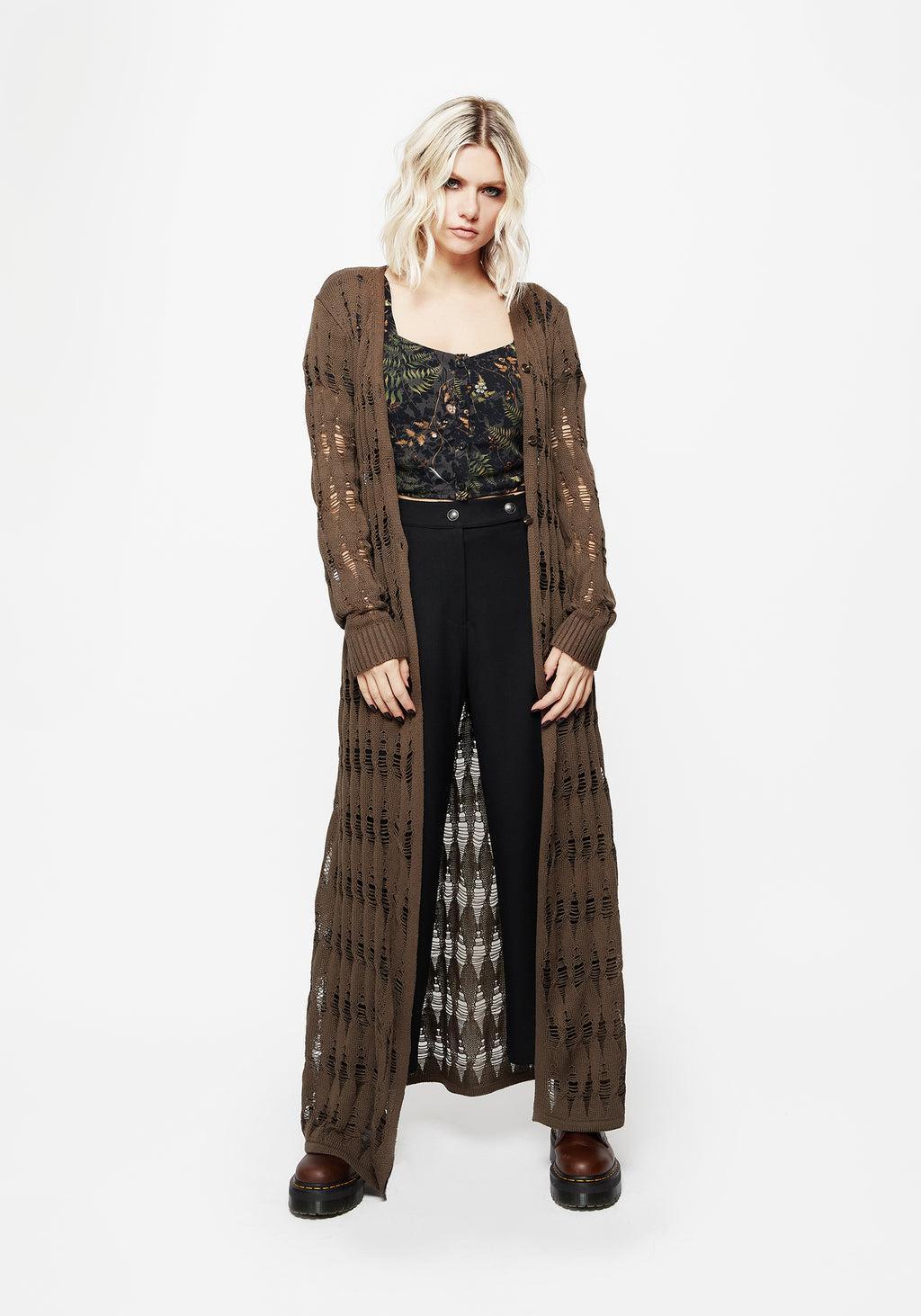 Wither Fern Print Button Up Top Product Image