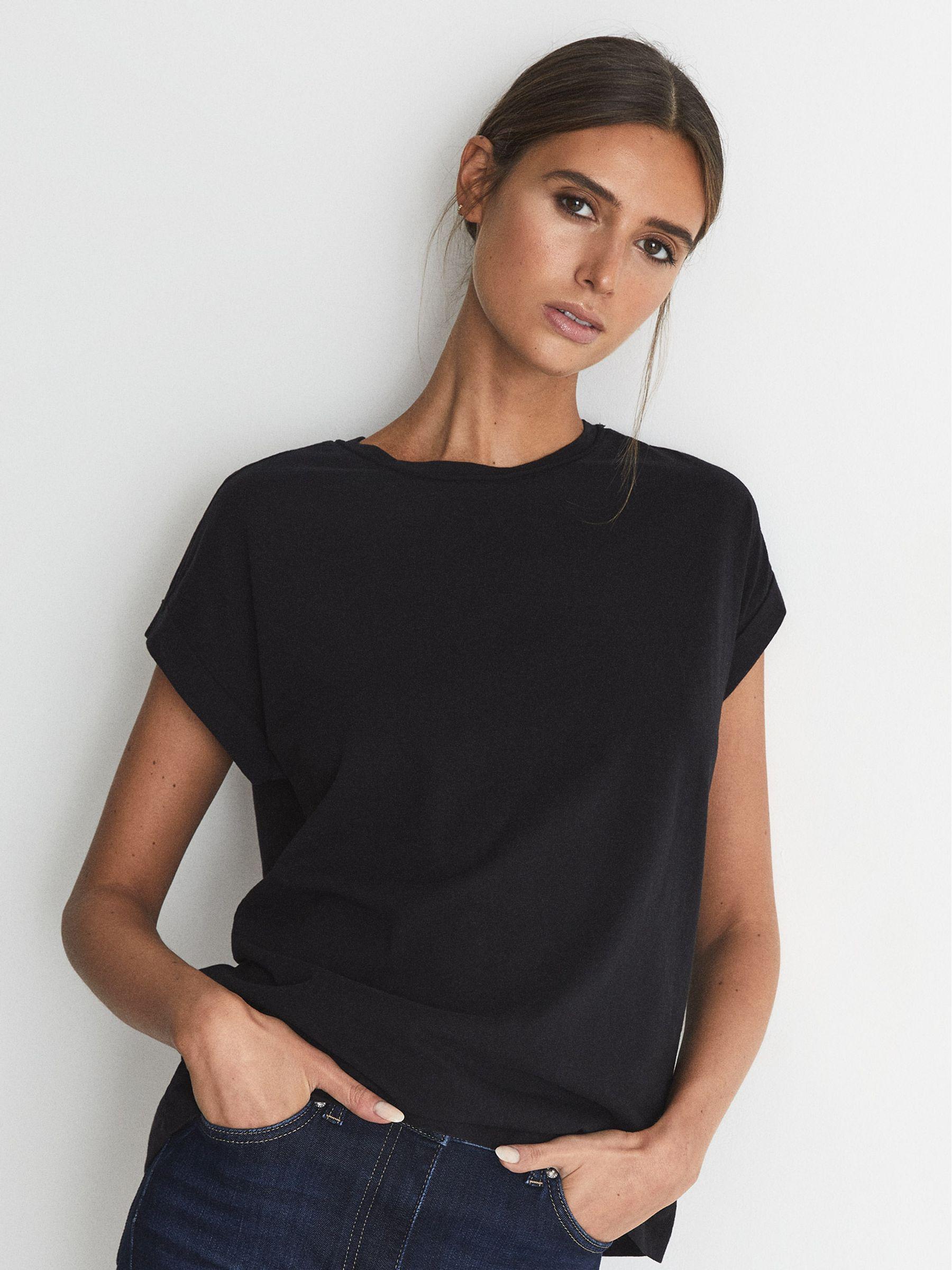 Cotton-jersey T-shirt in Black Product Image