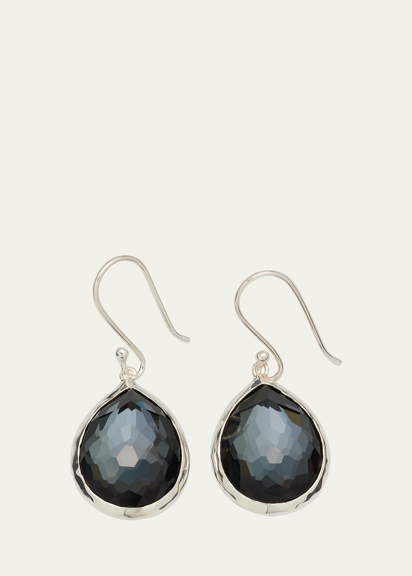 Womens Rock Candy Sterling Silver & Brown Shell Doublet Teardrop Earings Product Image