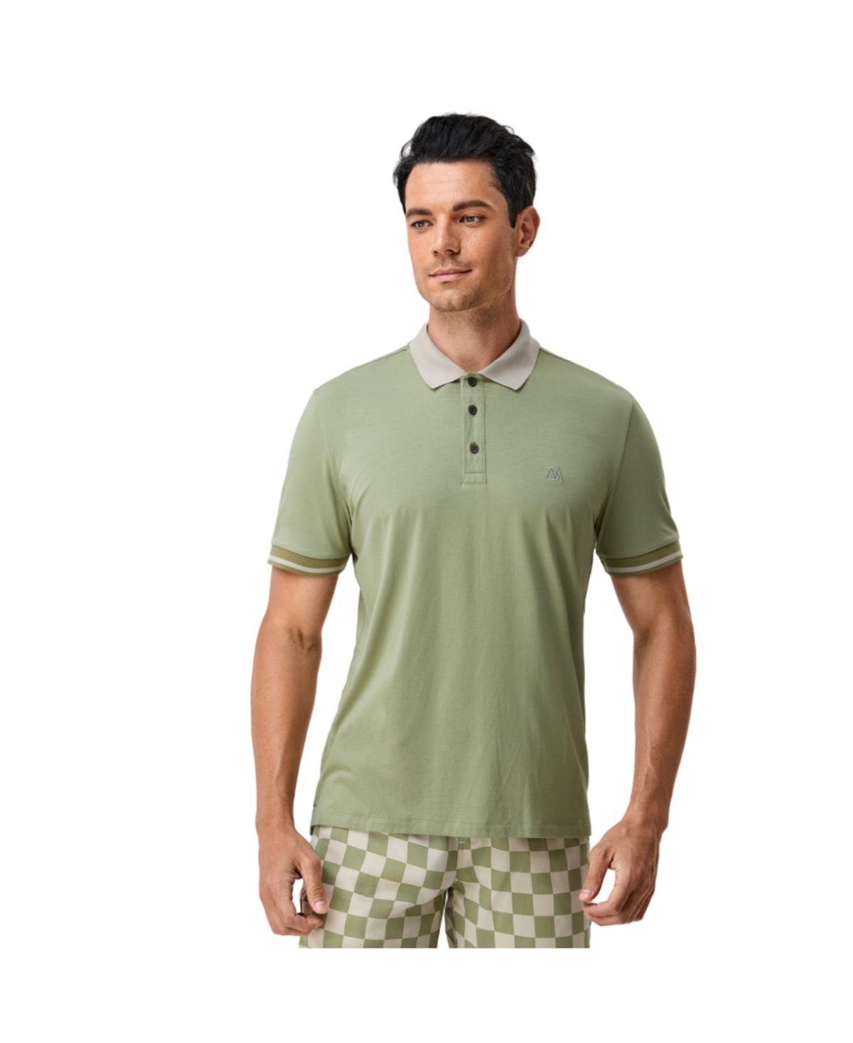 Bellemere New York Mens Bellemere Two-Tone Polo Shirt Product Image