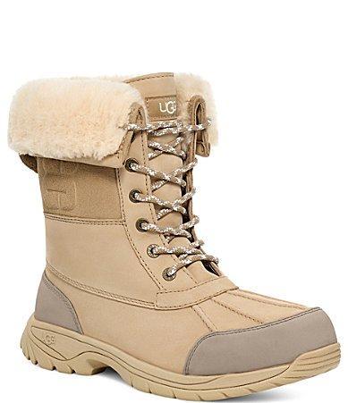 Men's Butte Logo Waterproof Leather Snow Boots Product Image