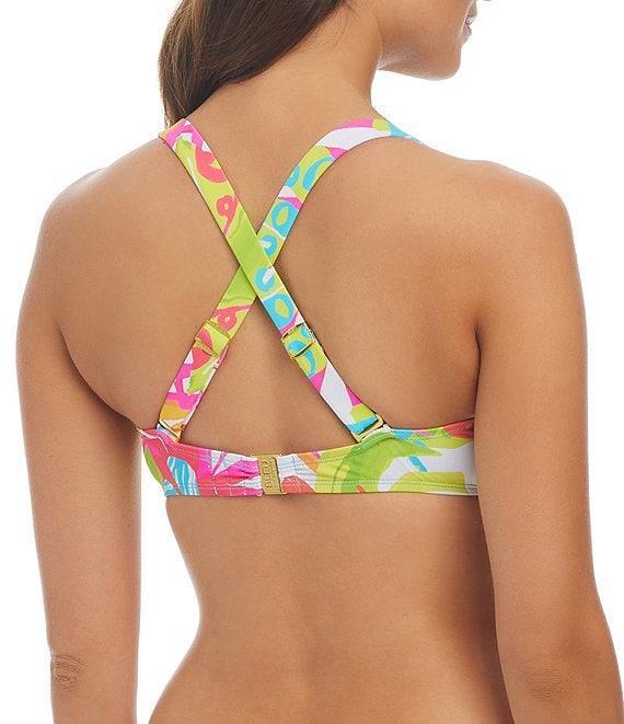 Bleu Rod Beattie Packing A Punch Floral Sarong Hipster Swim Bottom Product Image