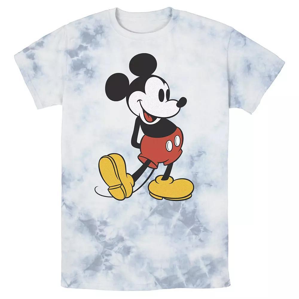 Disney's Mickey Mouse Men's Vintage Leg Kick Wash Tee,  Product Image