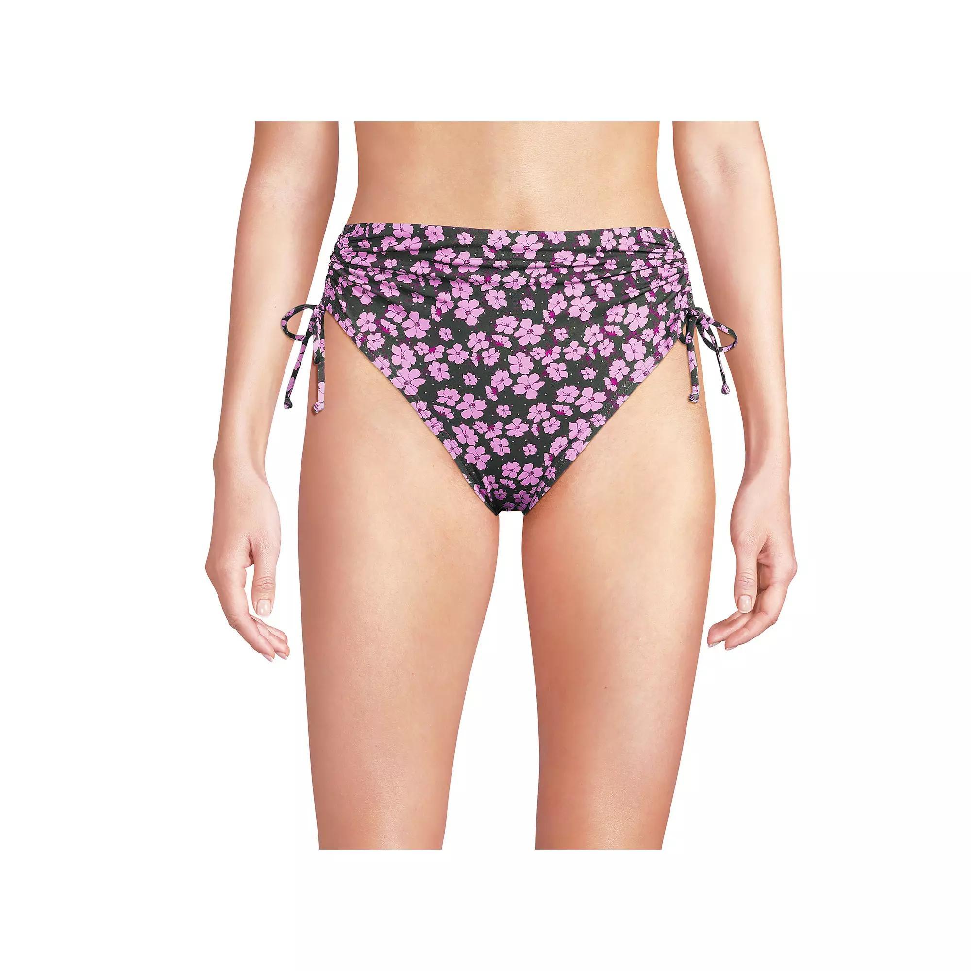 Women's Lands' End High Waisted Adjustable Bikini Bottoms,  Product Image