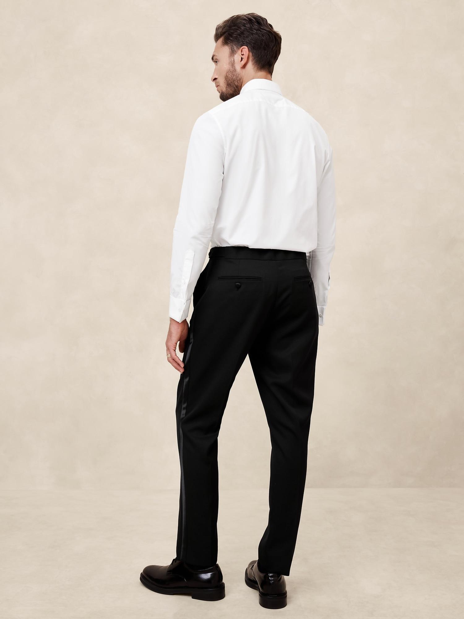 Tailored-Fit Luxe Tuxedo Suit Trouser Product Image