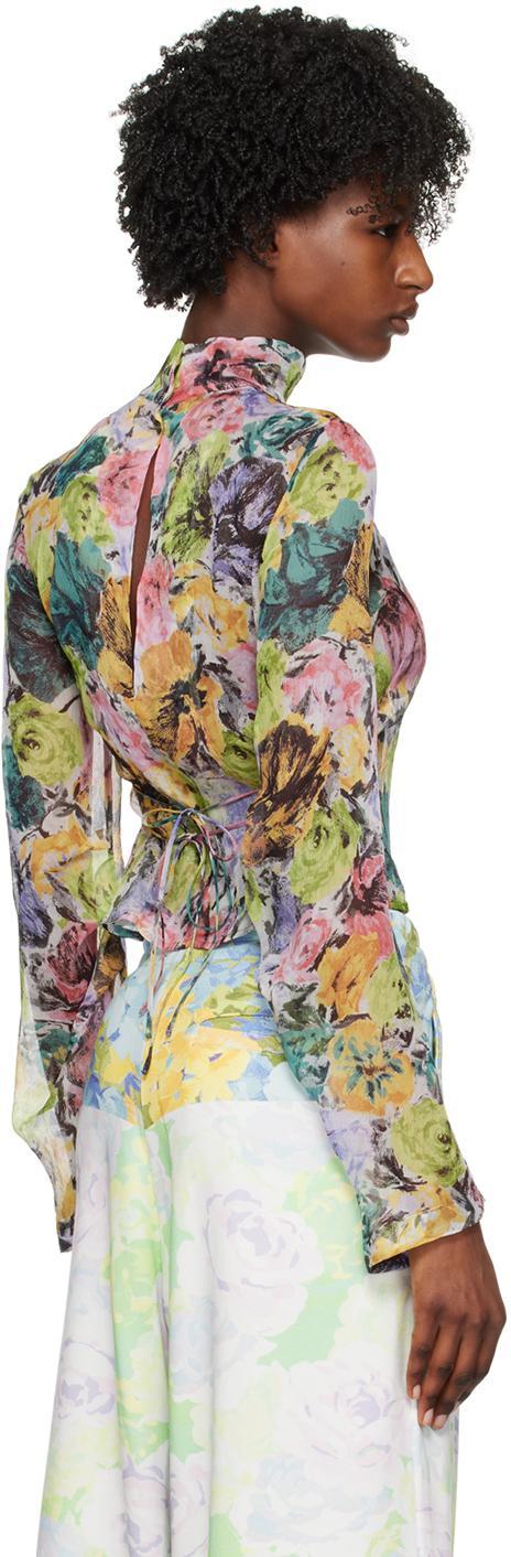 DRIES VAN NOTEN Multicolor Chaman Blouse In 975 Dessin A Product Image