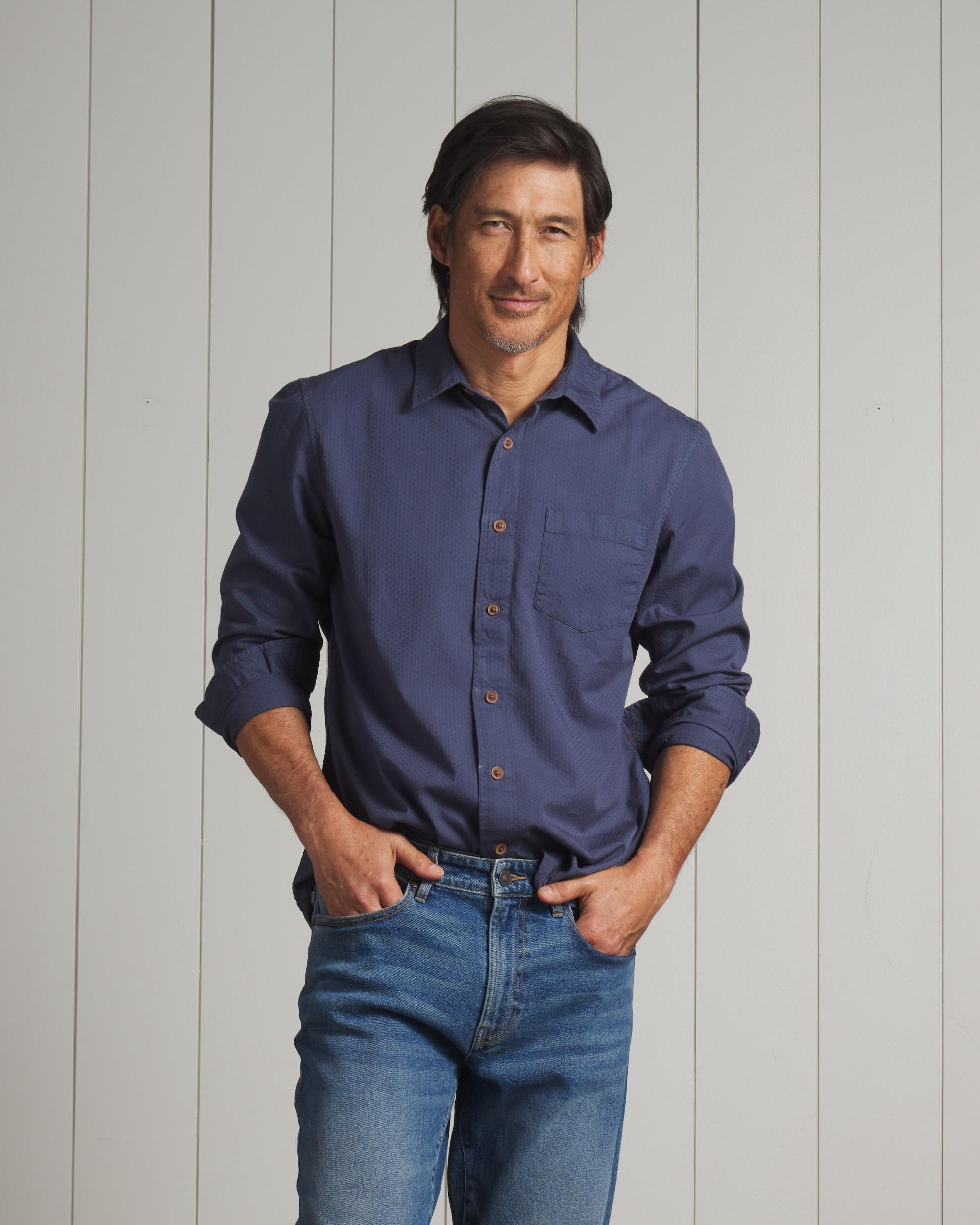 Lorenzo Dobby Weave Shirt - Old Navy Product Image